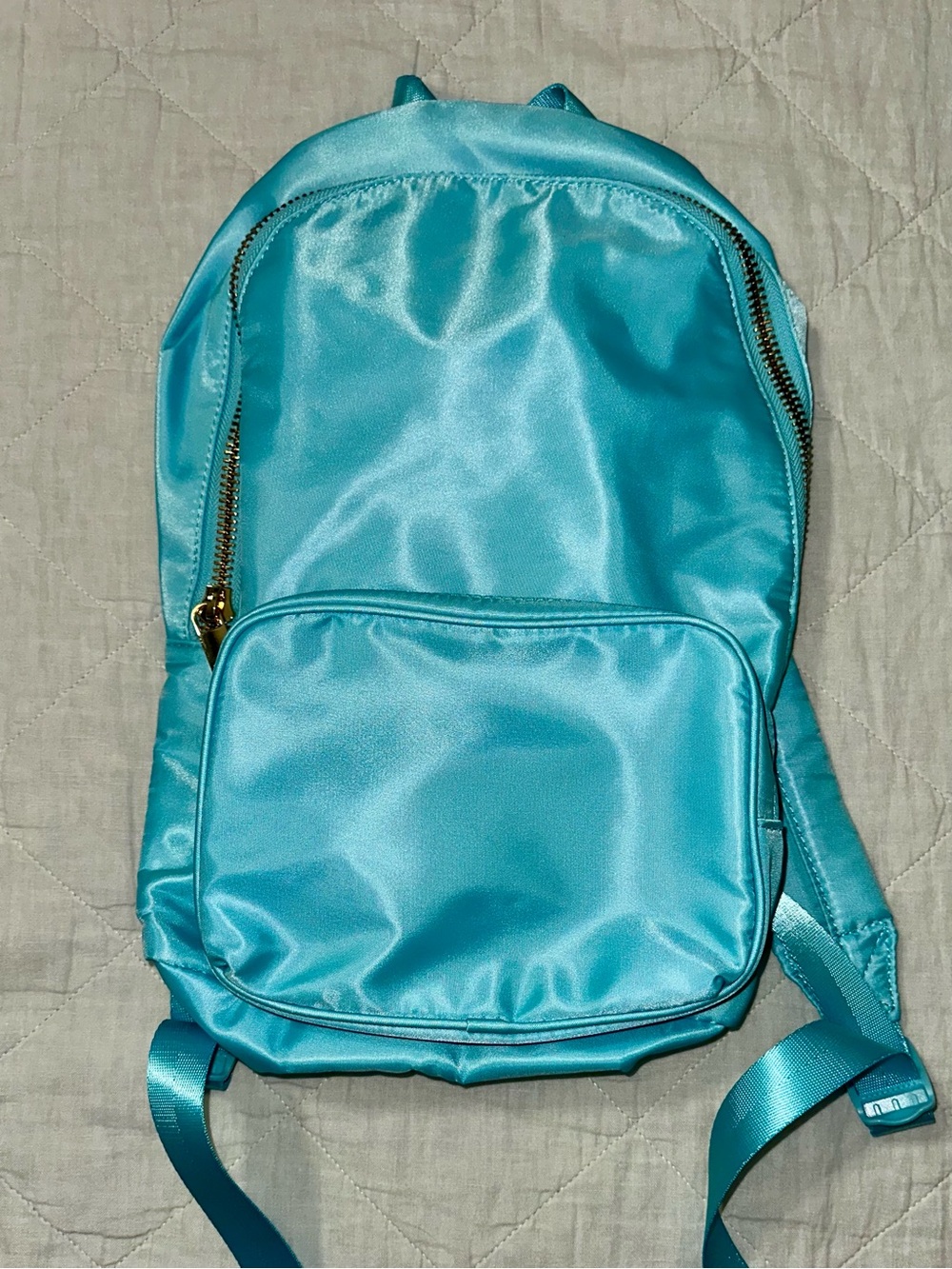 Stoney Clover Lane Satin Aqua Backpack NWT